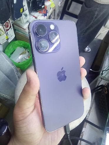 IPhone 14 Pro Max, Б/у, 256 ГБ, Deep Purple, Кабель, 82 %