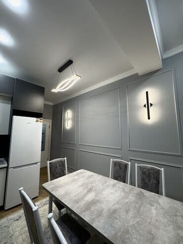 квартира на ночь бишкек количество мест 4: 2 бөлмө, Душ кабинасы, Жаздык, жууркан-төшөк каптары, Кондиционер — 3