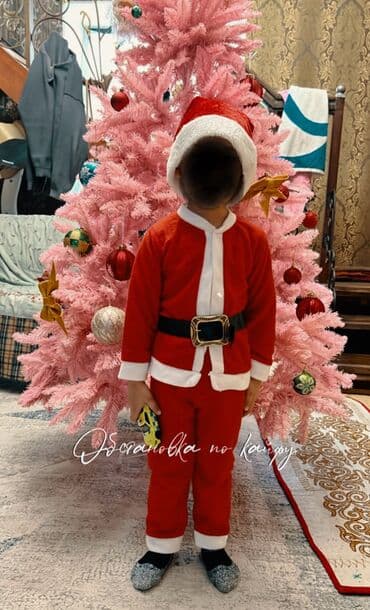 Костюм Санты: от 3-4 лет (мы одевали в 4 годика) - Красный жакет с