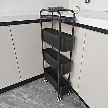 mini projector: Узкая многоярусная этажерка-органайзер на колесах - Форм-фактор — 9