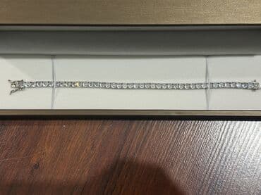 браслет ош: Тенистый браслет (копия белого бриллианта ) из меди,ситетического — 6