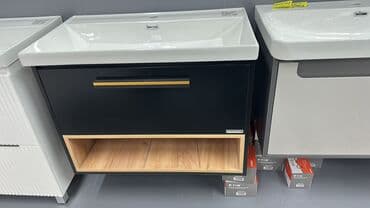 купить мойку с тумбой на кухню: Шкаф для ванной, Без зеркала — 3