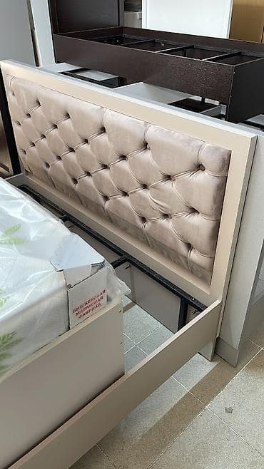 Уктоочу бөлмө гарнитурлары: Уктоочу бөлмө гарнитуру, Жаңы, Эки кишилик керебет, Шкаф, Комод, ДСП, Акысыз жеткирүү — 4