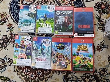 Коллекция физических игр для Nintendo Switch (кассеты в фирменных