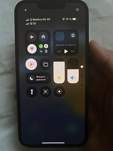a 90: IPhone 13, Зеленый, 74 % — 2