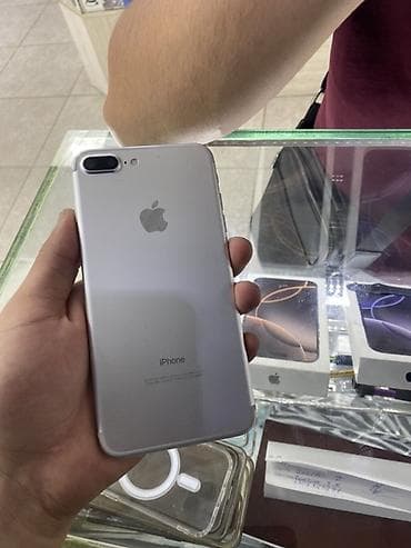 IPhone 7 Plus, Б/у, 128 ГБ, Серебристый, 100 %
