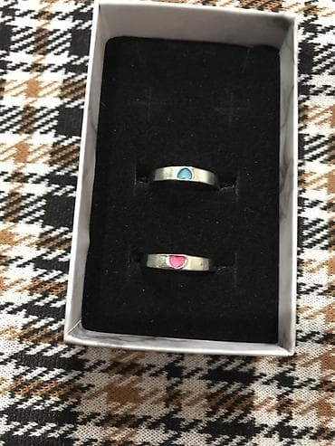 Украшения ручной работы - Набор из двух колец в подарочной коробке