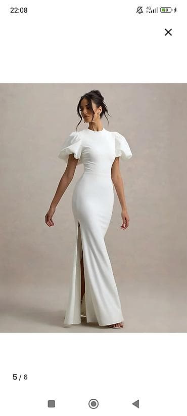 Отдам даром: Платье,фонарик,новое,длинное,с вырезом,плотный материал,новое,можно на — 6