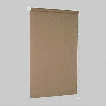 металлические жалюзи: Рулонная штора эконом "Сантайм Уни Лен Какао" (2439-gr) — 4