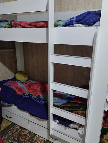 Балдар үчүн эки ярустуу, ЛДСП, түсү - Ак — 1