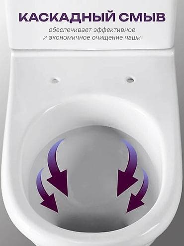 Дом и сад: Унитаз Напольный, Материал: Фарфор — 7