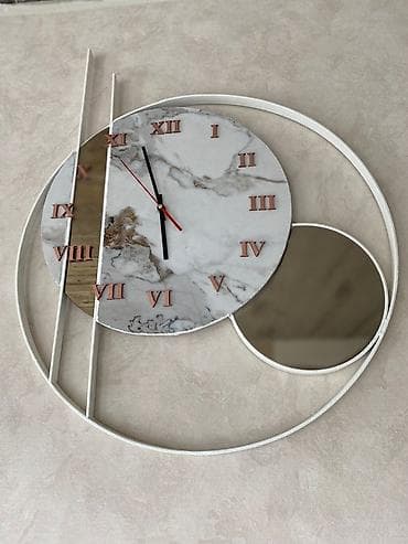 Шамдар жана шамдалдар: Настенные часы из керамогранита на заказ. любой дизайн любой цвет — 2