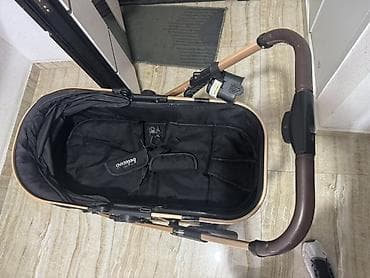 детскую коляску для двоих: Детская коляска 2-в-1 (люлька/прогулочный блок) в черном цвете с — 3