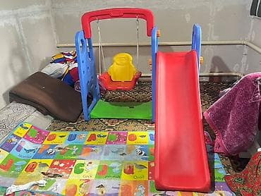 коляска anex sport 3 в 1: Детский игровой комплекс 2-в-1: горка + качели - Конструкция из — 2