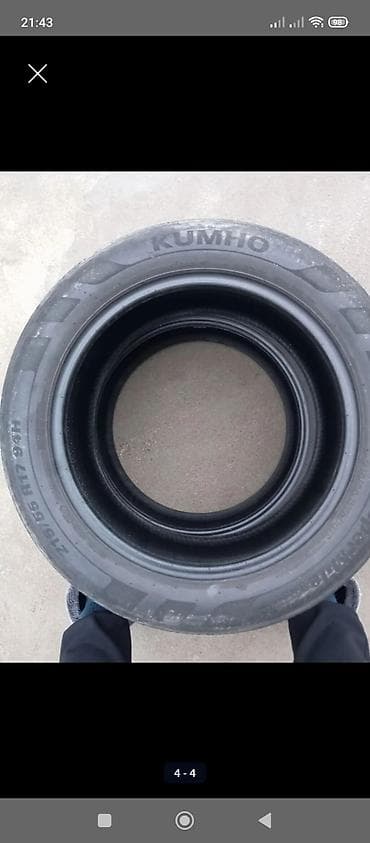 с 16: Шины 215 / 55 / R 17, Лето, Б/у, Комплект, Легковые, Корея, Kumho — 2