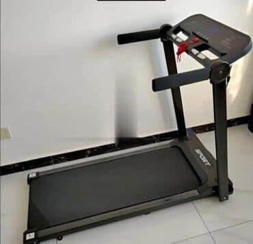 домашний велосипед тренажер: Электрическая беговая дорожка черного цвета, предназначенная для — 1