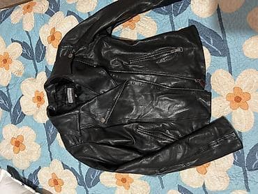 кожаные куртки: Кожаная куртка, Косуха, Экокожа, Приталенная модель, S — 2