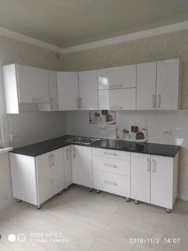 мебель для кухни фото и цены: Кухонный гарнитур, Новый, цвет - Белый, МДФ, Бесплатная доставка — 3