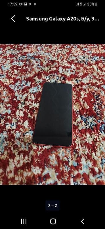Samsung Galaxy A20s, Б/у, 32 ГБ, цвет - Красный, 2 SIM at lalafo.kg Samsung Galaxy A20s, Б/у, 32 ГБ, цвет - Красный, 2 SIM