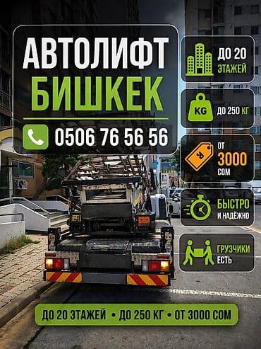 Автолифт в Бишкеке. - Подъём грузов до 20 этажей - Грузоподъёмность