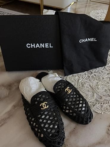 Шлёпанцы/мюли Chanel из плетёного материала Обувь новая! Не носили ни — 5