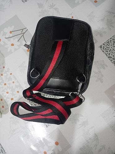 барсетка лакости: Барсетка, Gucci, Материал: Комбинированный материал, Застежка на молнии, Новый — 1