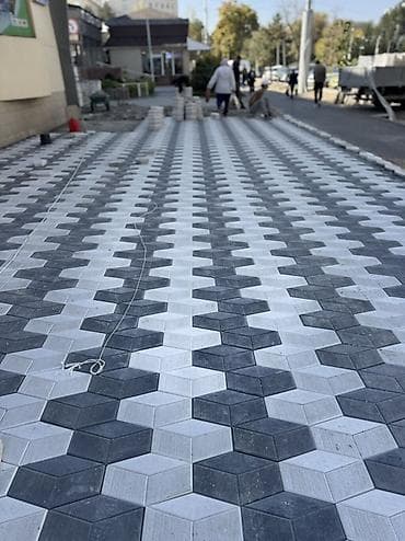 Уход и хранение одежды: Тротуарная плитка «Соты/Кубики 3D» - Формат: шестиугольная модульная — 5