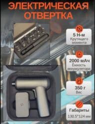 зарядка для шуруповерта: Аккумуляторный шуруповёрт-отвёртка в компактном кейсе - Форм-фактор — 1