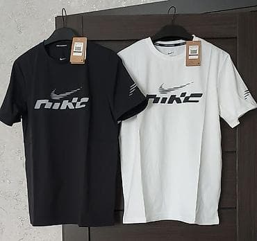 Личные вещи: Мужская футболка, L, XL, 2XL, Nike, Новый, цвет - Черный, Самовывоз — 1