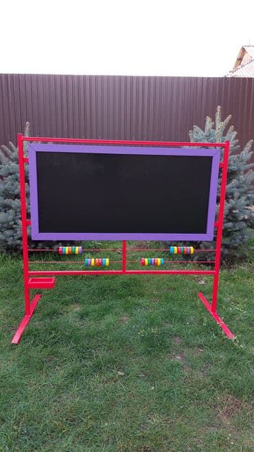 детские домики бишкек: Доска меловая + Счёты! Доска двусторонняя!!! Для Детского садика! — 12