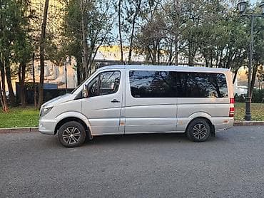 авенсис 1: Пассажирский микроавтобус Mercedes‑Benz Sprinter (серебристый) — 2