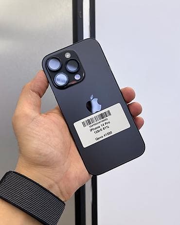 jet black: IPhone 14 Pro, Б/у, 128 ГБ, Jet Black, Защитное стекло, Чехол, В рассрочку, 81 % — 2