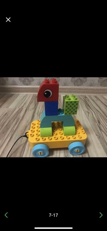 купить лего недорого: Развивающий игровой нобор lego duplo. каталка1000 сом. Набор состоит — 9