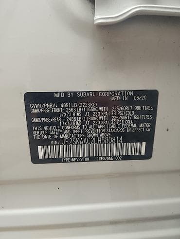 subaru 2000: Subaru Forester: 2020 г., 2.5 л, Вариатор, Бензин, Кроссовер — 8