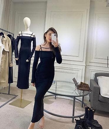 Личные вещи: Вечернее платье, Классическое, Длинная модель, С рукавами, XS, S — 1