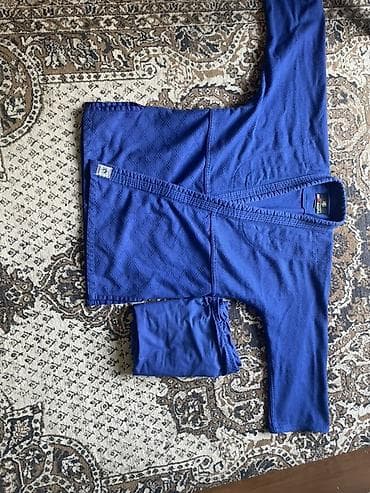 костюм милиционера: Кимоно (ги) для дзюдо/бразильского джиу-джитсу, синее, комплект — 3