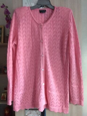 шерстяные кофты женские больших размеров: Продаю розовый чисто шерстяной вязаный костюм 48 размер, в хорошем — 2