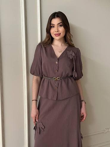 Жеке буюмдар: Женский Костюм с юбкой My Twins (модель 259614 TAKIM) - Бренд: My — 6