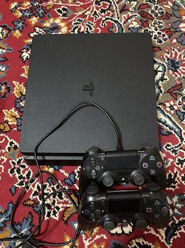 sli: PlayStation 4 Slim (чёрная) Комплектация: - Консоль PS4 Slim - 2 — 2