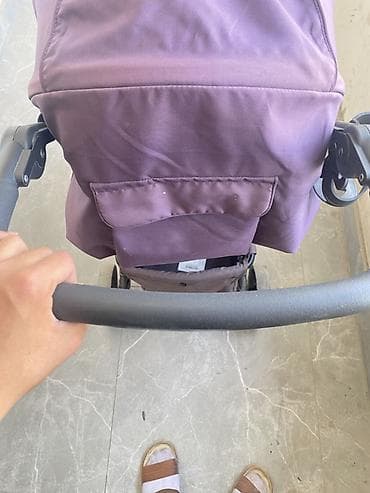 benebaby d100: Коляска, Другой бренд, цвет - Фиолетовый, Б/у — 8
