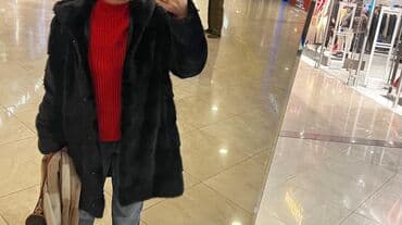 шапку фирменную адидас: Шуба, Норка, По колено, M — 2