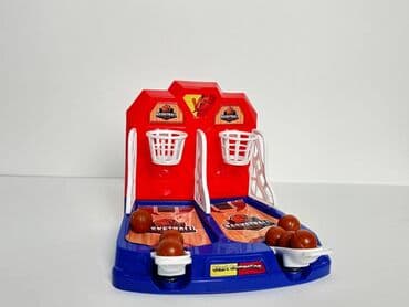 игрушечный кран: Компактная настольная игра «Баскетбол» с двумя корзинами. В комплект — 2