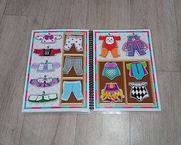 огромные плюшевые игрушки: Игры на липучках 
Альбом -одевашка на липучках "Модницы Лол" — 6