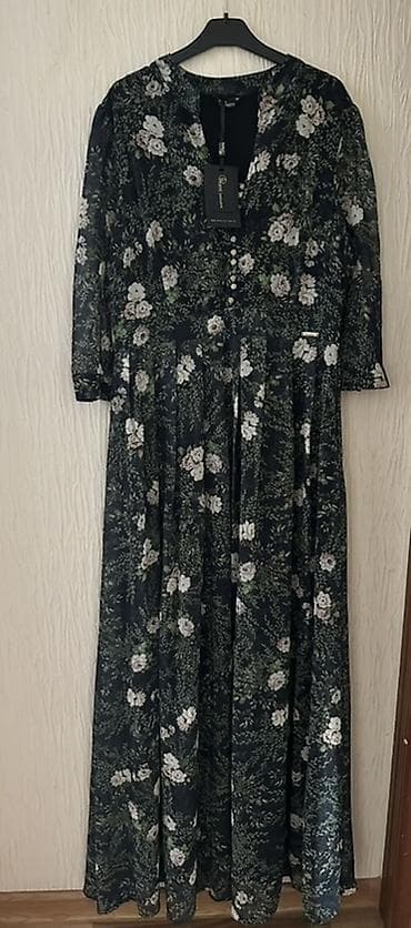 Повседневное платье, Турция, Осень-весна, Длинная модель, Вискоза, M