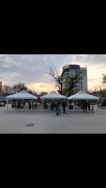 повар с выездом на дом: Выездные шатры банкетного класса, двухуровневый тент пропускает больше — 5