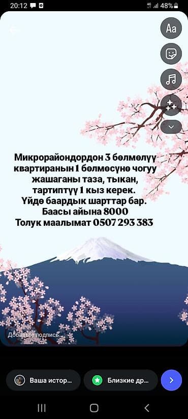 4: 3 комнаты, 6 мкр Собственник, Без животных, от 1 месяца, С мебелью — 1