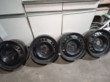 Железные Диски R 15 Volkswagen, Комплект, отверстий - 5, Б/у