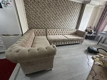 Угловые диваны: Угловой диван, C подушками — 3