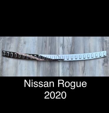 бу чехол на авто: Накладка на бампер Задний Nissan, Б/у, Оригинал — 1