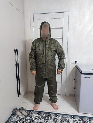 Дождевики: Костюм влагозащитный с капюшоном, цвет хаки (оливковый). Описание: - — 3